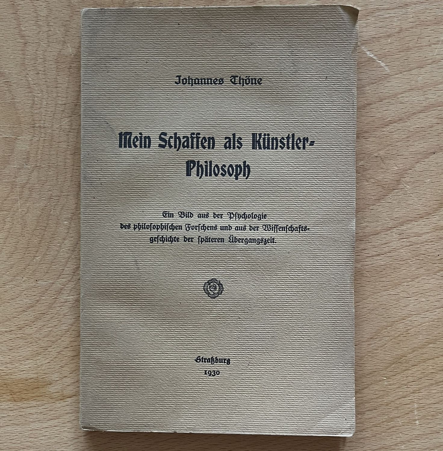 Mein Schaffen als Kunstler - Philosoph
