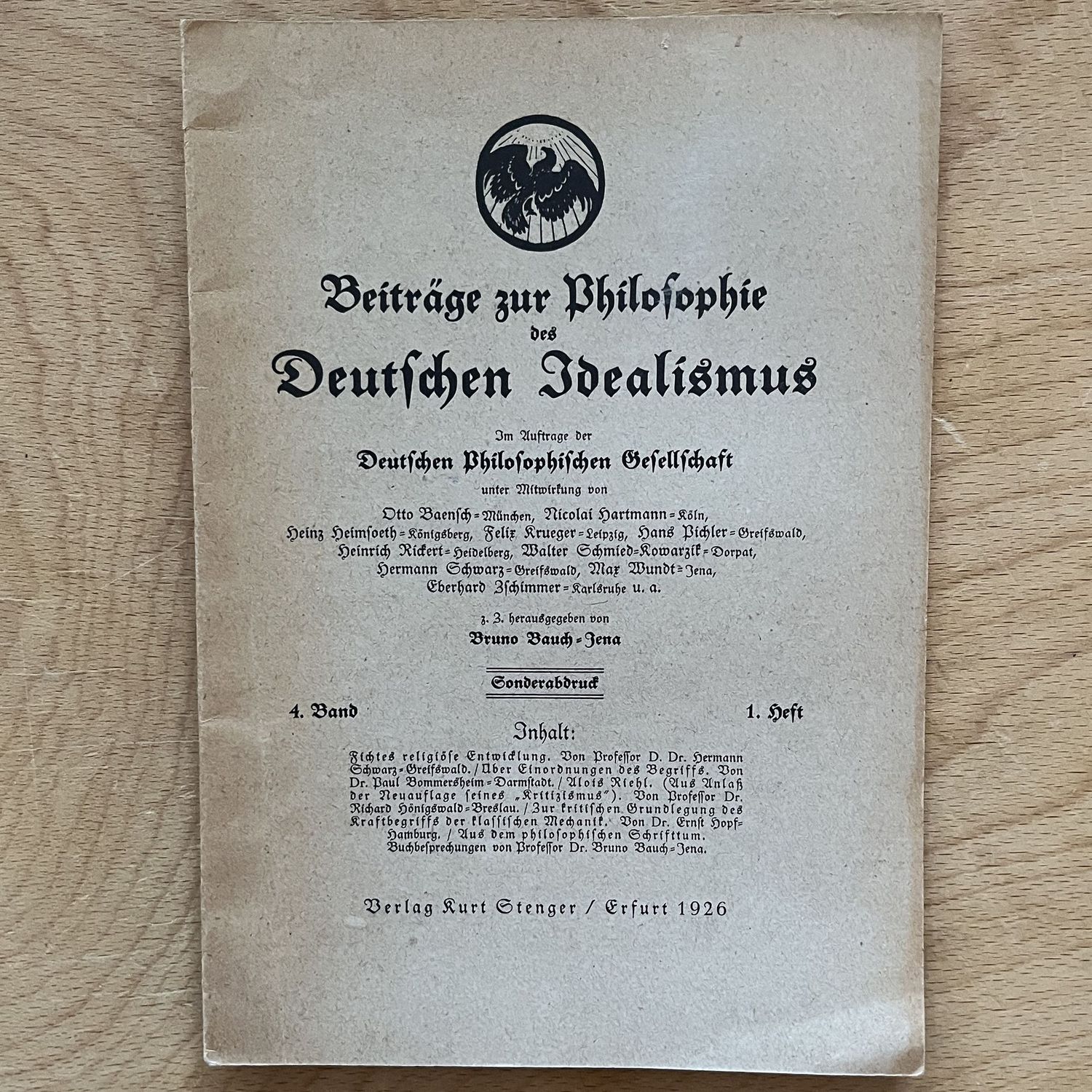 Beiträge zur Philosophie des Deutschen Idealismus - Band 3 / Heft 4