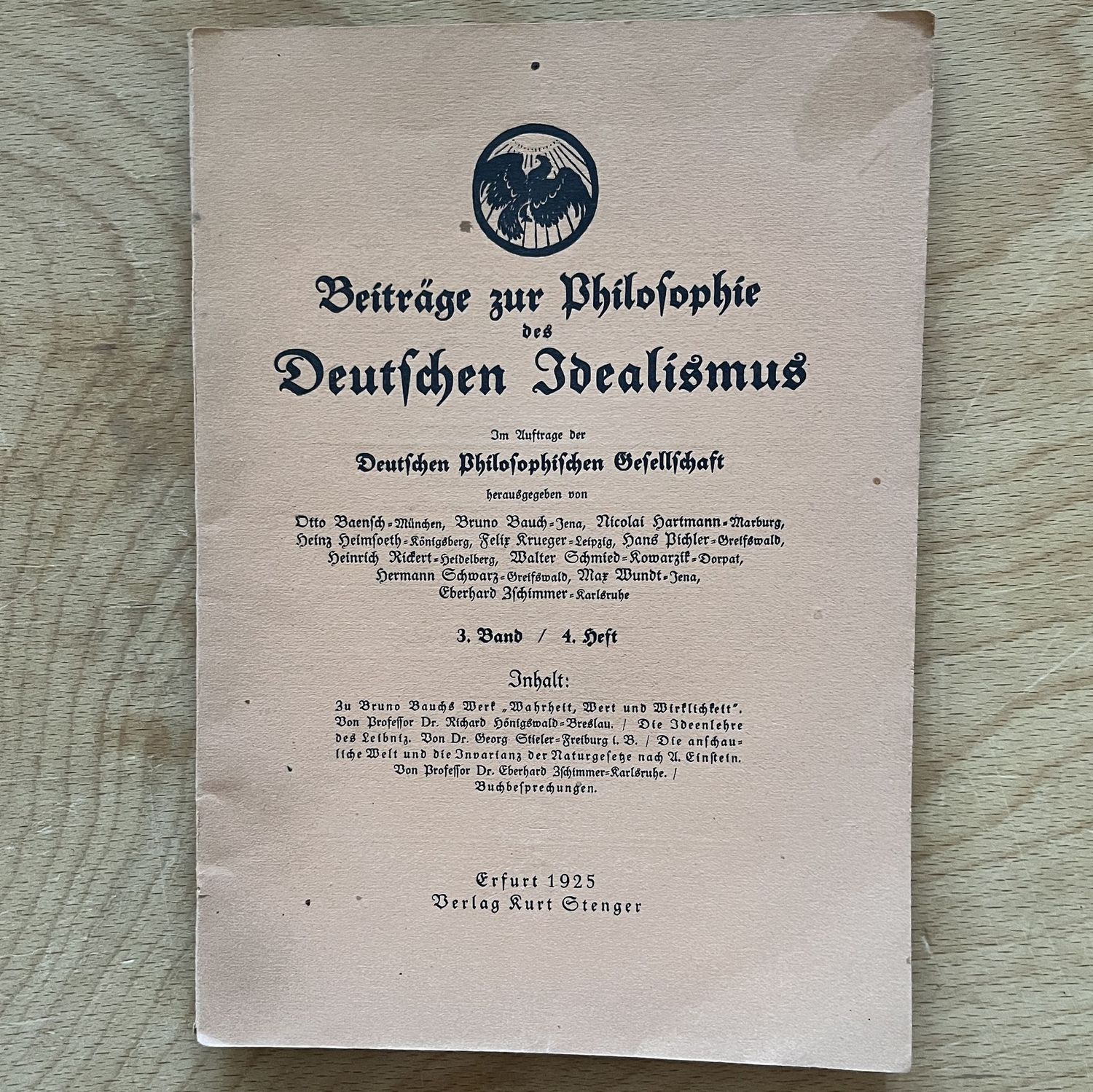 Beiträge zur Philosophie des Deutschen Idealismus - Band 4 / Heft 1