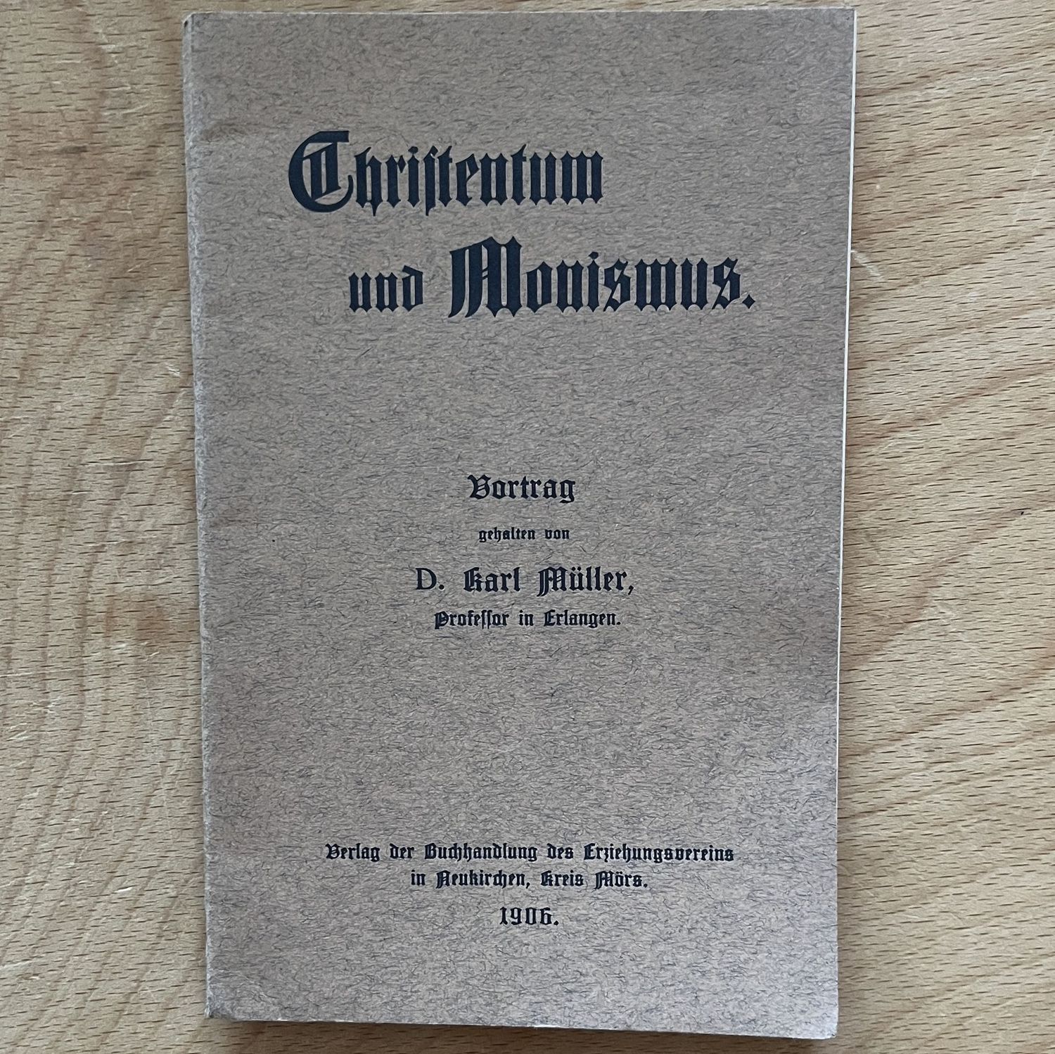 Christentum und Monismus