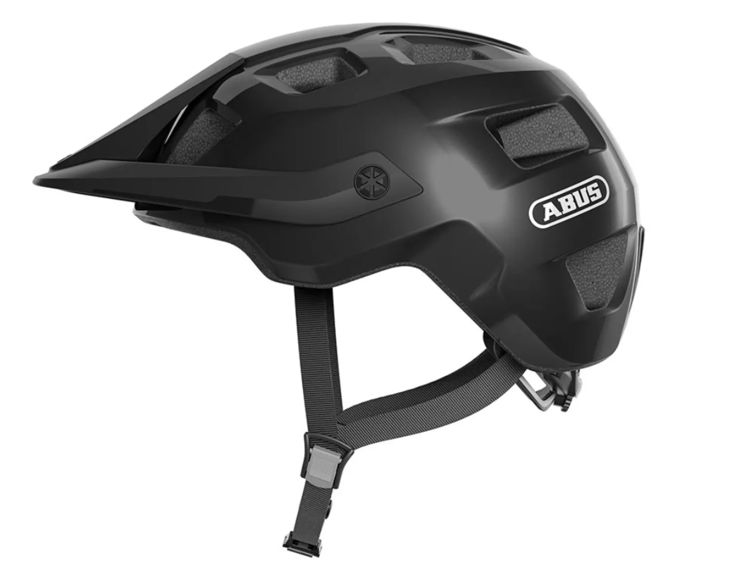 Abus Motrip Helmets, Color: Shiny Black, Size: Small