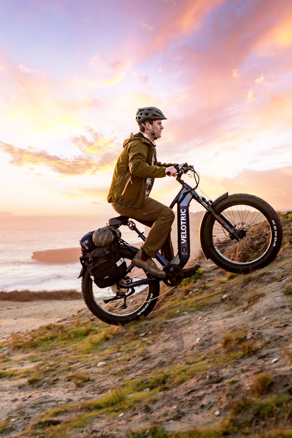 Man riding his Velotric Nomad 2 Ebike