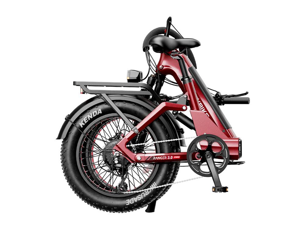 Folded Ranger S Pro Ebike in Red