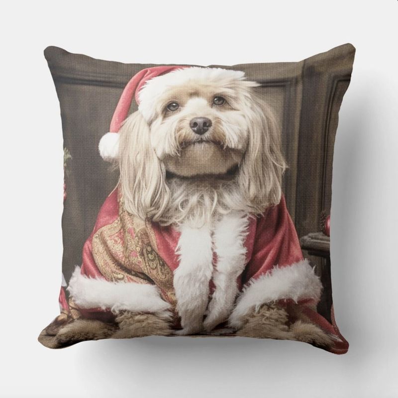 NANO CUSCINO CHRISTMAS EFFETTO VELLUTO IMBOTTITO 55X55