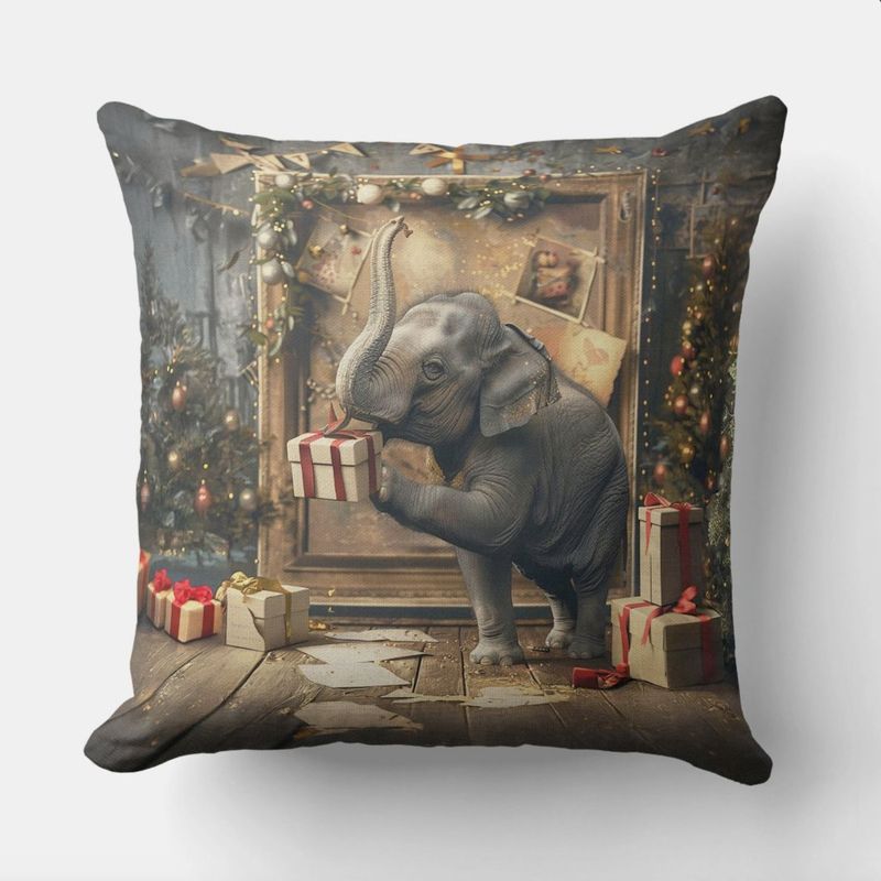 TINO CHRISTMAS CUSCINO EFFETTO VELLUTO IMBOTTITO 55X55