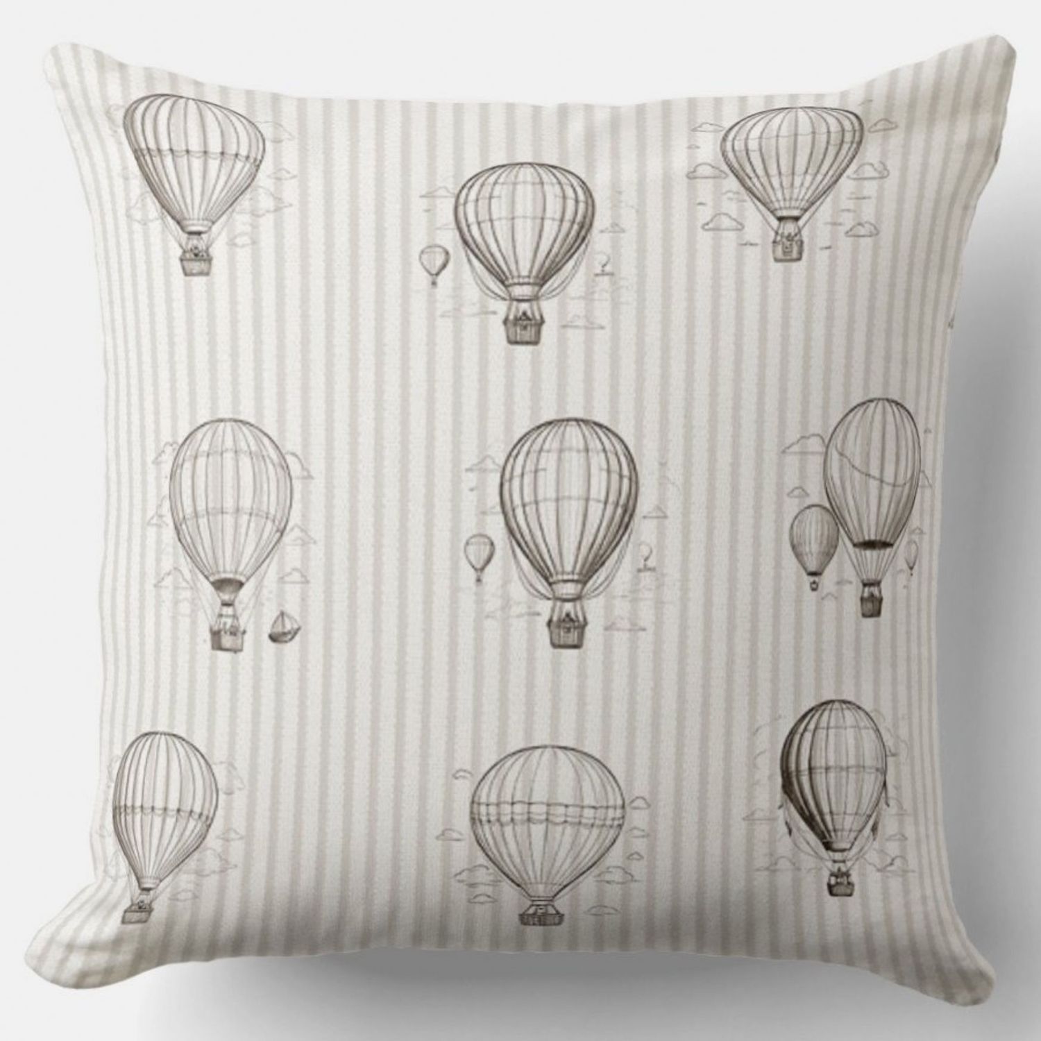 CUSCINO BALOON STRIPES EFFETTO VELLUTO IMBOTTITO 55X55 CUSCINO BALOON STRIPES EFFETTO VELLUTO IMBOTTITO 55X55