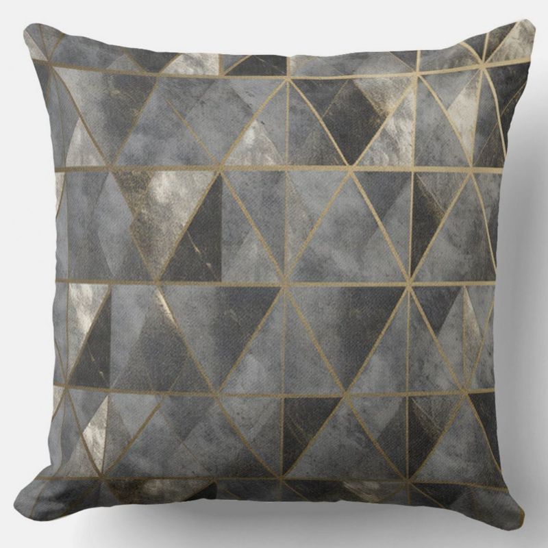 CUSCINO LIGHT&DARK GOLD EFFETTO VELLUTO IMBOTTITO 55X55