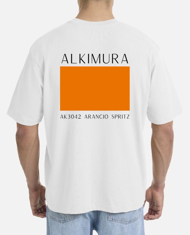 T-SHIRT OVERSIZE UOMO ALKIMURA AK3042 ARANCIO SPRITZ T-SHIRT OVERSIZE UOMO ALKIMURA AK3042 ARANCIO SPRITZ