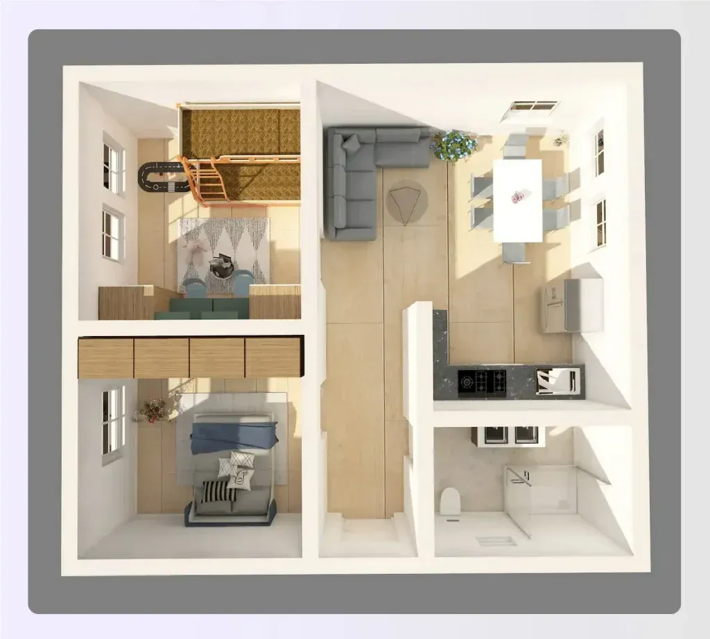 Progetto Interior online - 3 stanze