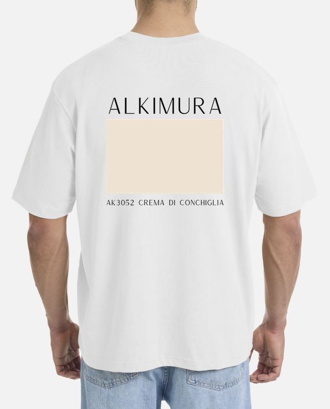 T-SHIRT OVERSIZE UOMO ALKIMURA AK3052 CREMA DI CONCHIGLIA T-SHIRT OVERSIZE UOMO ALKIMURA AK3052 CREMA DI CONCHIGLIA
