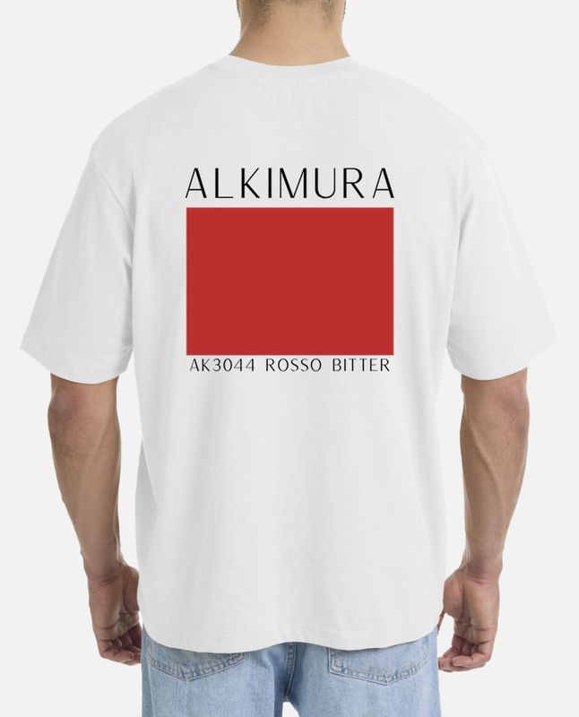 T-SHIRT OVERSIZE UOMO ALKIMURA AK3044 ROSSO BITTER T-SHIRT OVERSIZE UOMO ALKIMURA AK3044 ROSSO BITTER