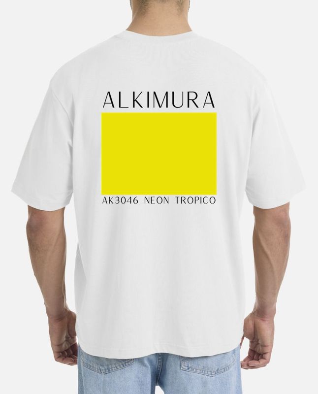 T-SHIRT OVERSIZE UOMO ALKIMURA AK3046 NEON TROPICO T-SHIRT OVERSIZE UOMO ALKIMURA AK3046 NEON TROPICO