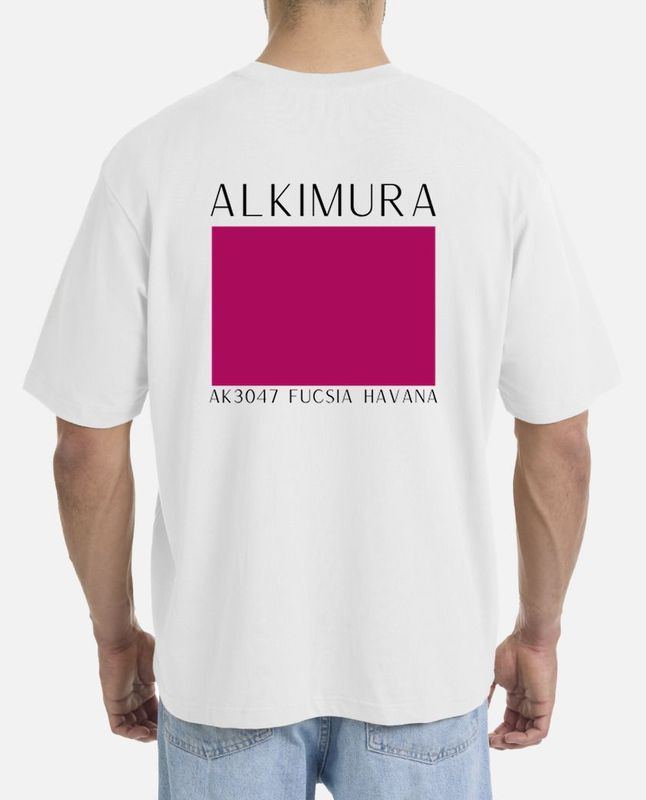 T-SHIRT OVERSIZE UOMO ALKIMURA AK3047 FUCSIA HAVANA T-SHIRT OVERSIZE UOMO ALKIMURA AK3047 FUCSIA HAVANA
