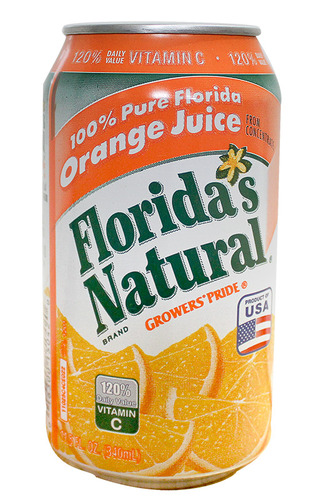 FLORIDA NATIONAL 24/11.5 OZ 100% JUICE ORANGE JUICE