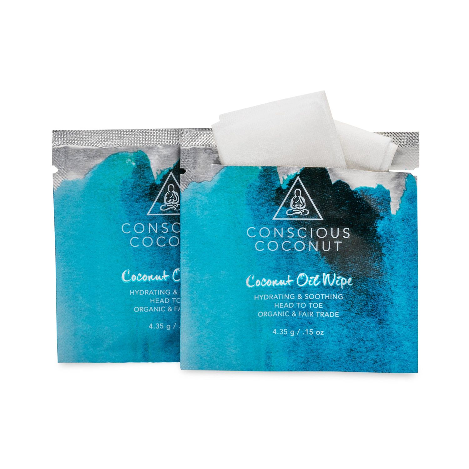 Organic Coconut Oil Wipes (5 Travel Pack)