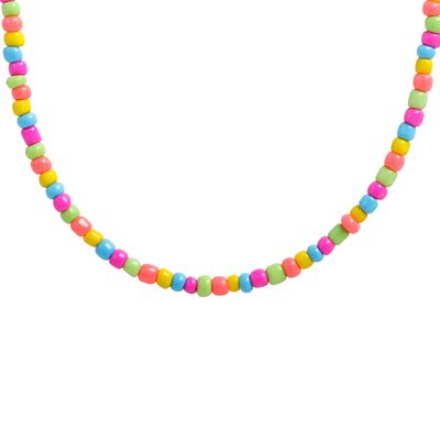 Rainbow Seed Bead Magnetic Necklace Rainbow Seed Bead Magnetic Necklace