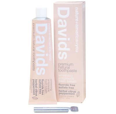 Davids premium toothpaste / herbal citrus peppermint