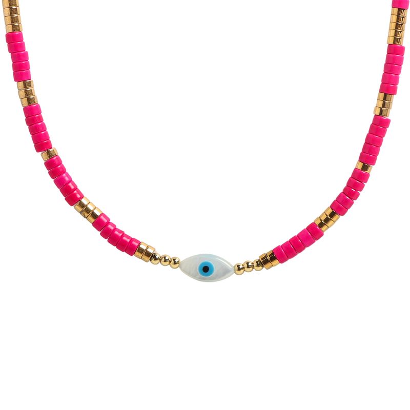 La Bonita Howlite Shell Eye Magnetic Necklace