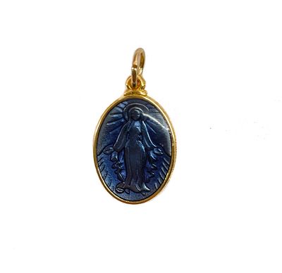 Blue Madonna Pendant