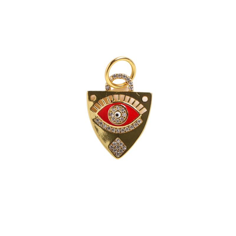 Brass Eye Shield Charm