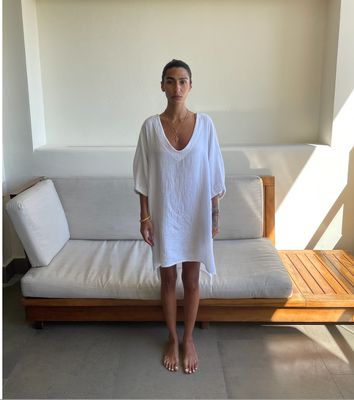 Malaya Cotton Waffle Tunic O/S