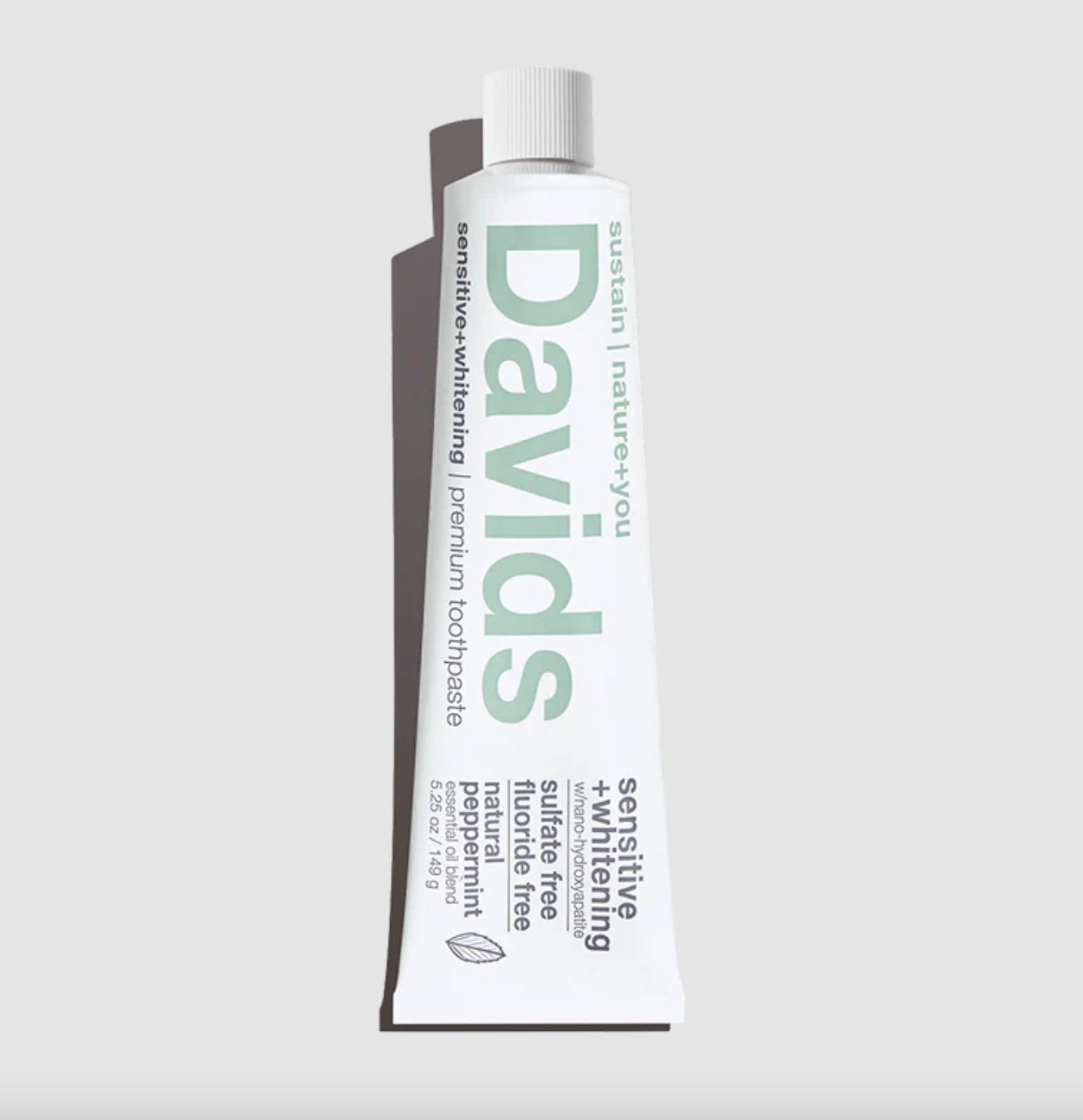 Davids Hydroxi™ sensitive+whitening nano-hydroxyapatite premium toothpaste / peppermint