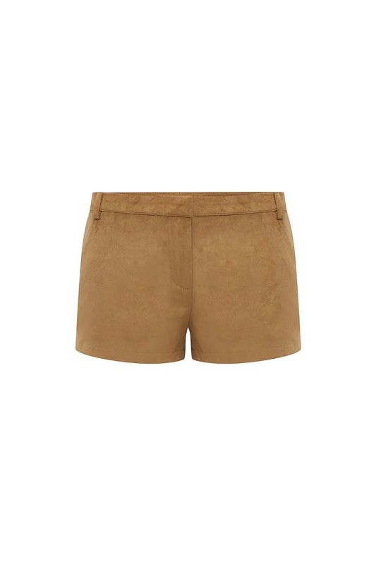 Zaela Mini Shorts - Tan