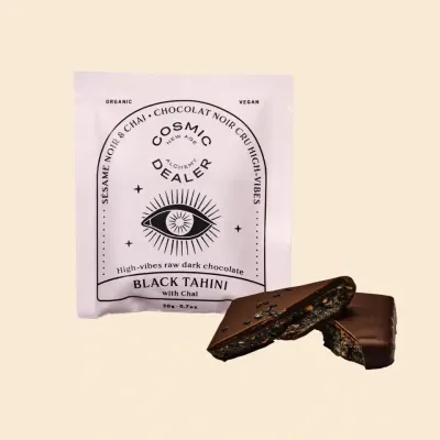 Black Tahini &amp; Chai Nut Butter Chocolate