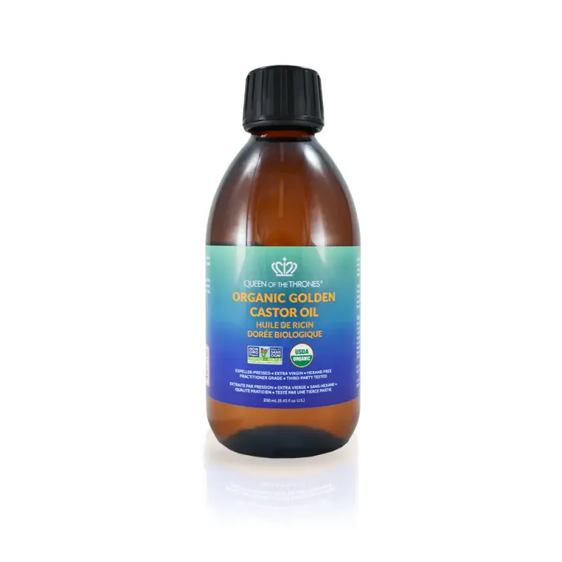 Organic Cold Pressed Golden Castor Oil 250ml