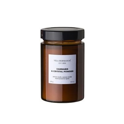 Apothecary Cannabis &amp; Crystal Powder Candle