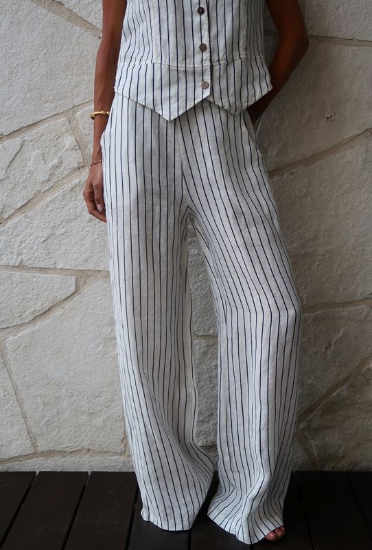 Striped Pant Black 2025