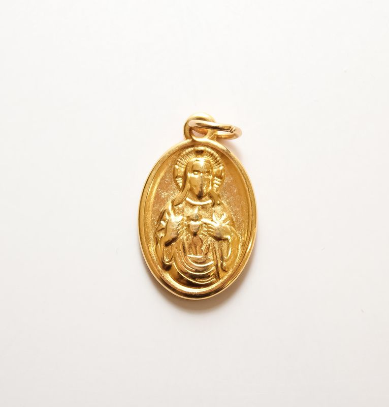 Medium Gold Madonna Charm
