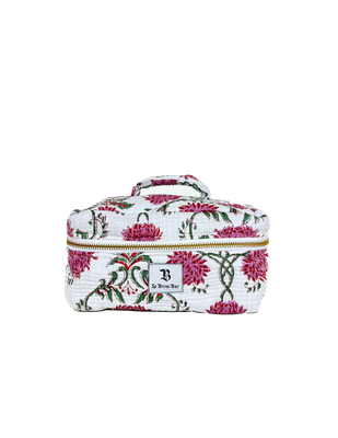 Quilted Vanity Case Small Pomegranate