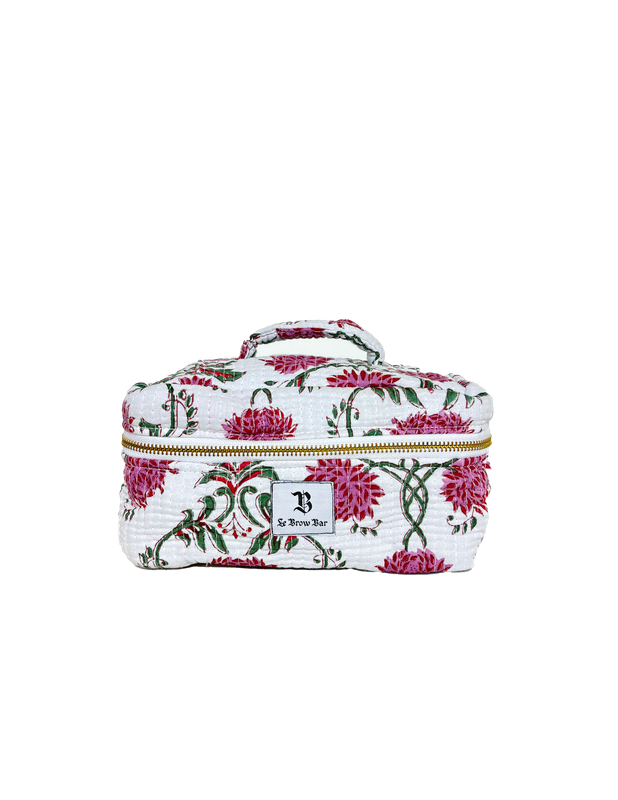 Quilted Vanity Case Small Pomegranate