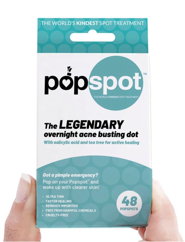 POPSPOT Super Invisible Pimple Patches – 48 pack - Instant Blemish Relief - Overnight Acne treatment