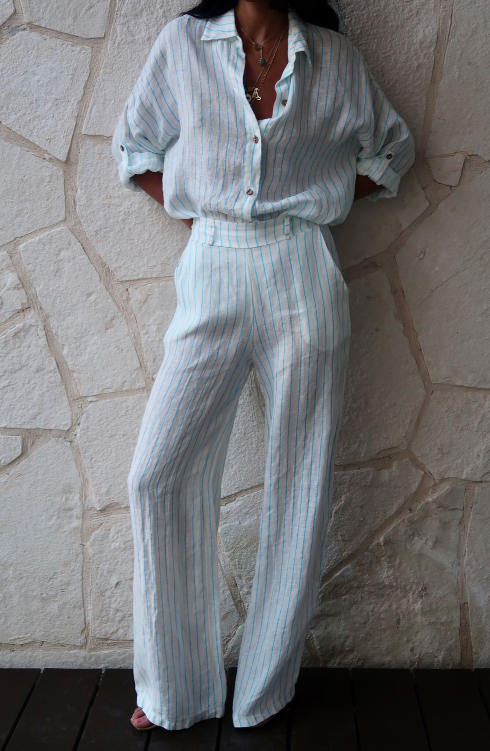 Striped Pant Blue 2025