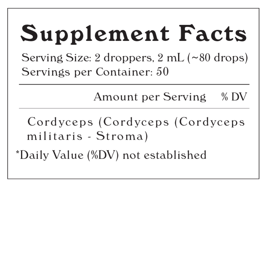 Cordyceps Mushroom Tincture