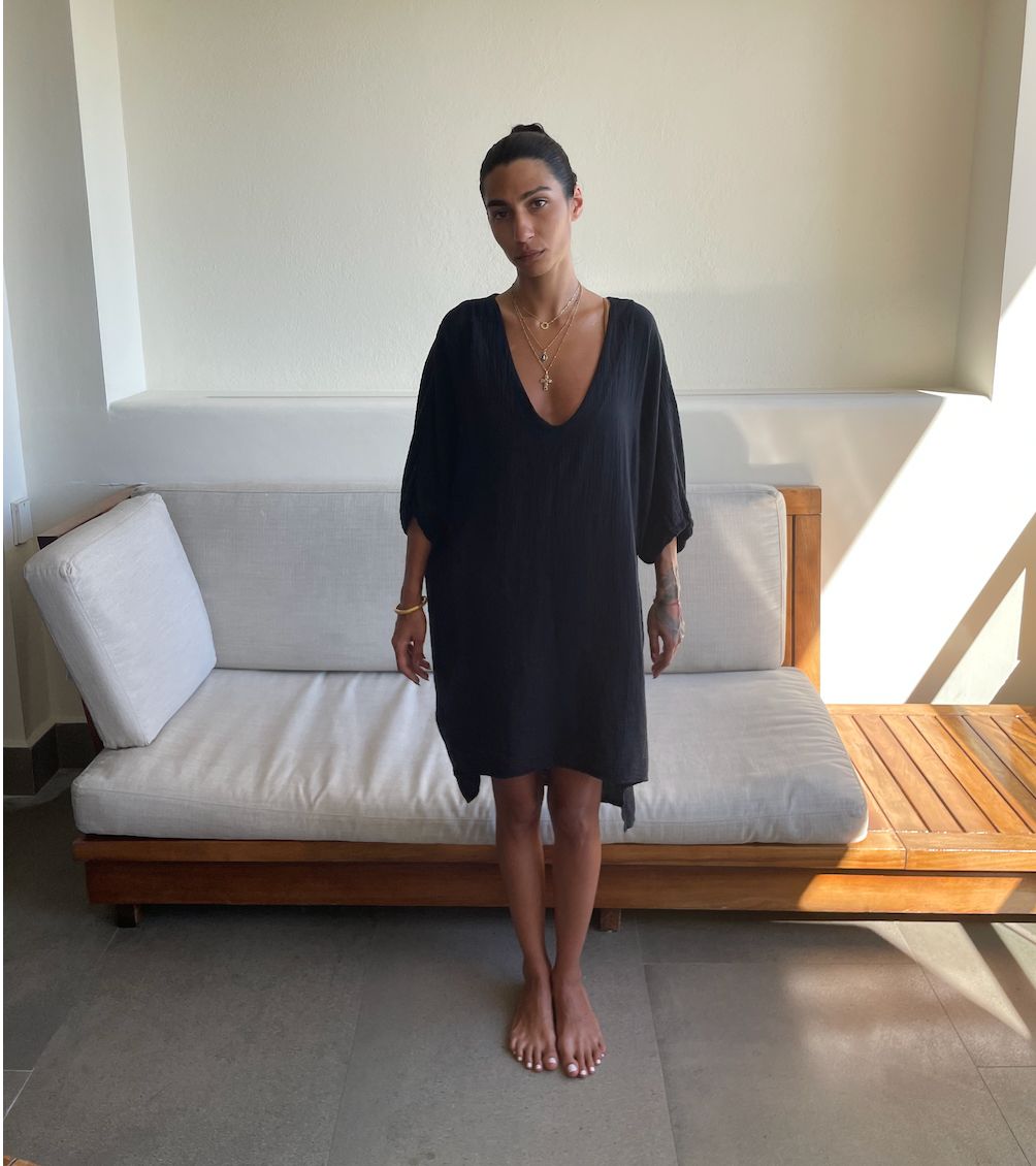 Malaya Cotton Waffle Tunic O/S