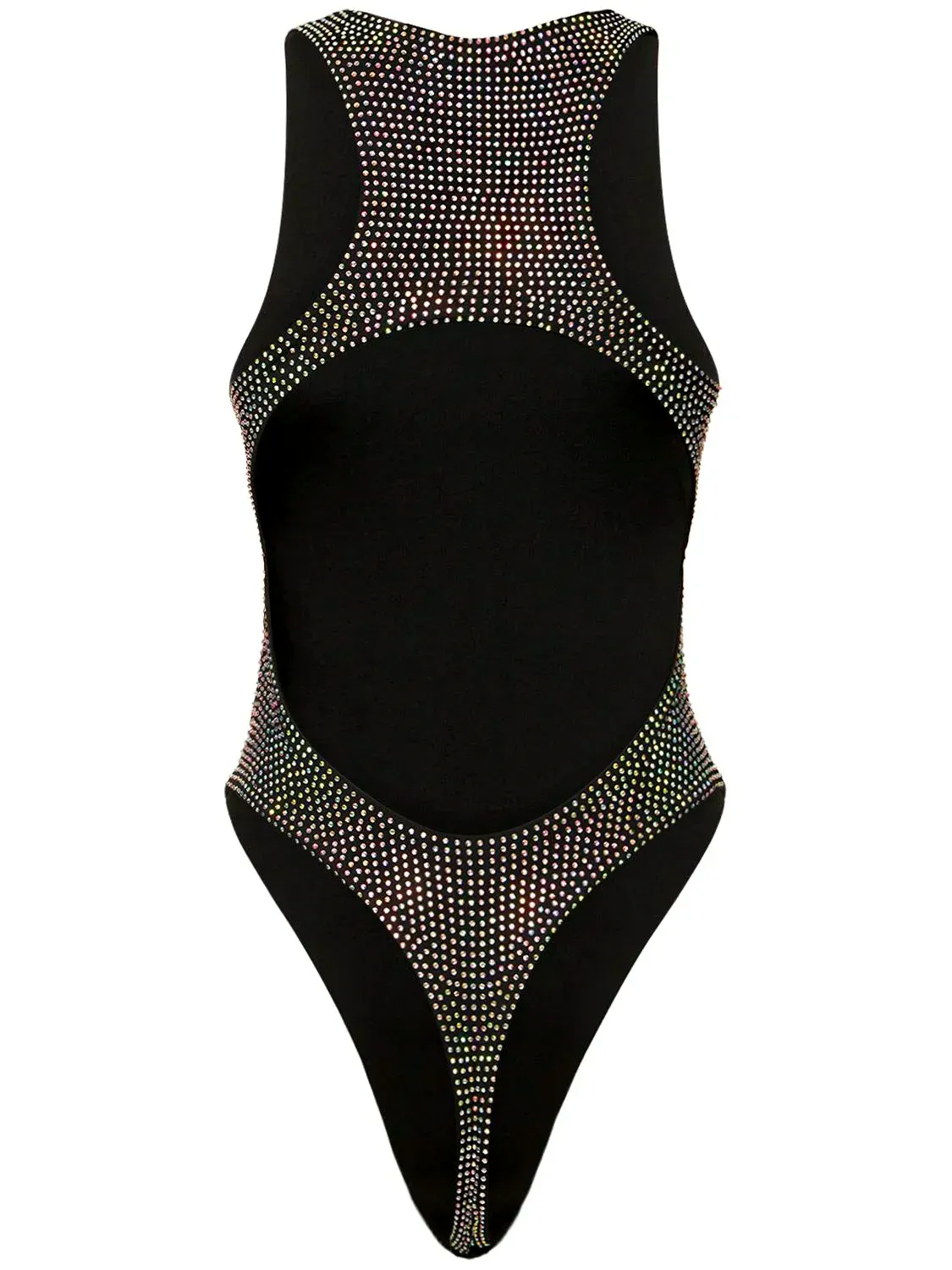 Crystal Bodysuit TAY Black