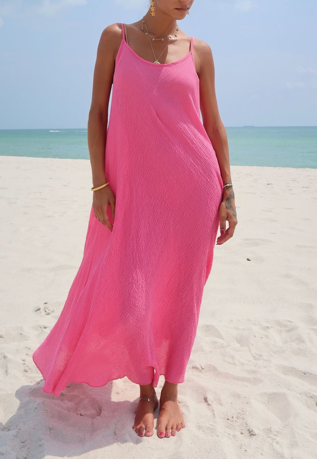 Leila Cotton Gauze Dress