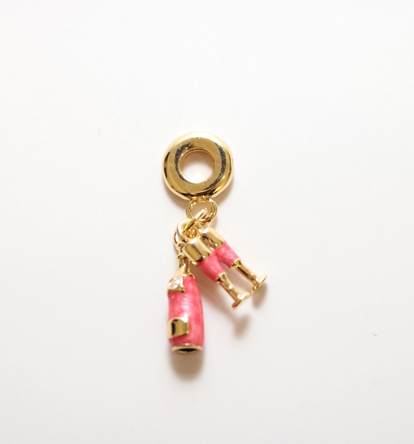 Champagne Bottle Cluster Charm