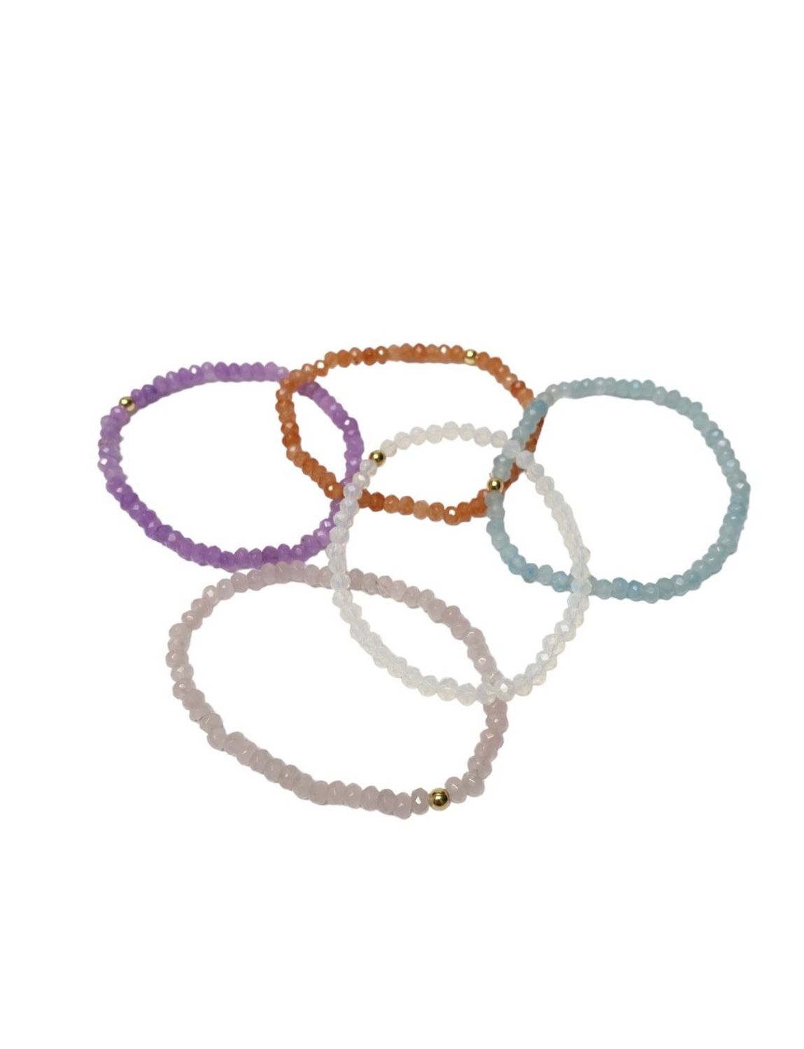 Gemstone Jade Beaded Bracelet, Color: Aqua