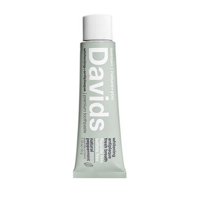 Davids travel size premium toothpaste / peppermint / 1.75 oz Davids travel size premium toothpaste / peppermint / 1.75 oz