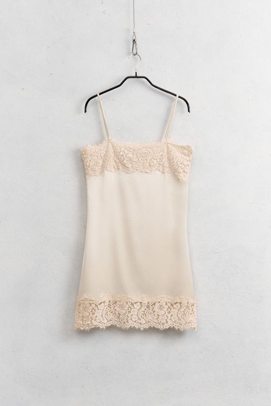Short Lace Dress - Cream