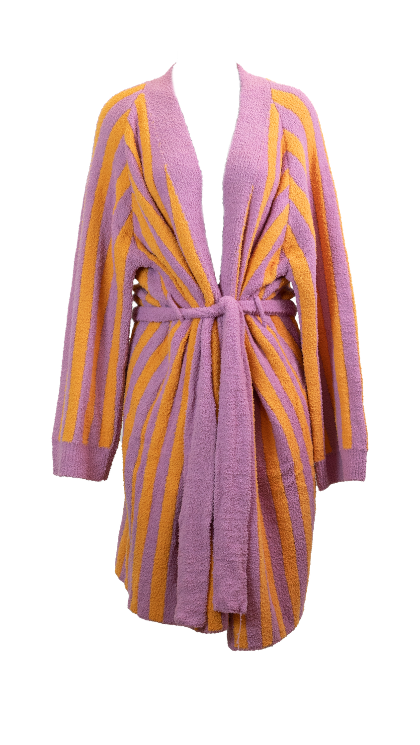 Striped Robe Orange/Pink