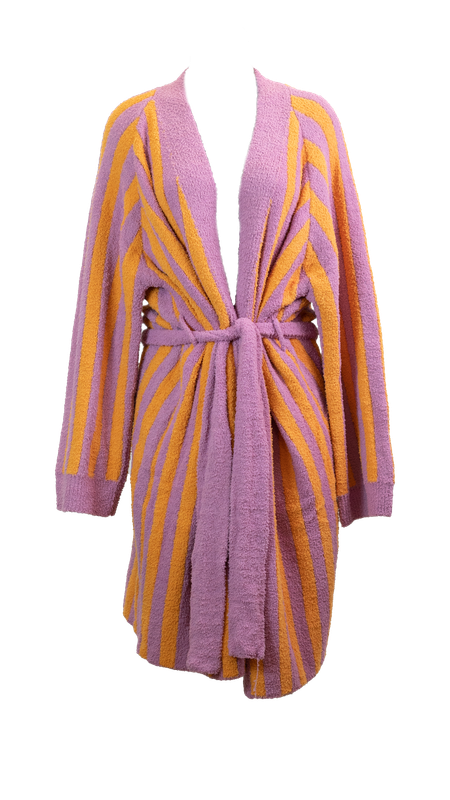 Striped Robe Orange/Pink