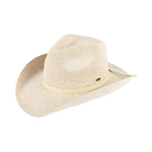 Terry Cotton Cowboy Hat, Color: Beige