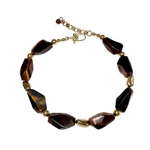 Large Stone Tiger's Eye Necklace