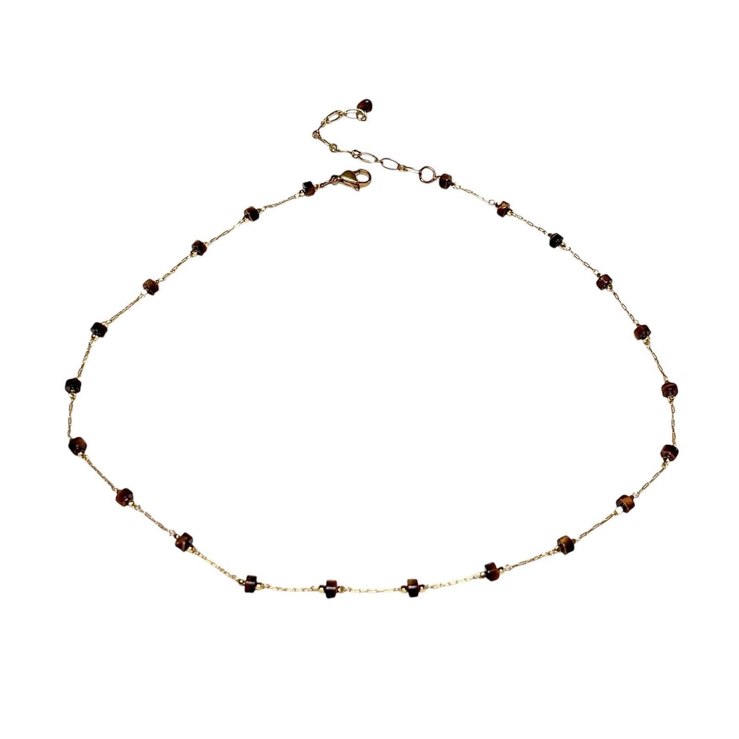Tiger's Eye Beaded Necklace