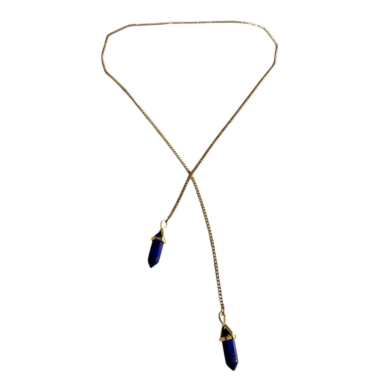 Drop Gemstone Necklace